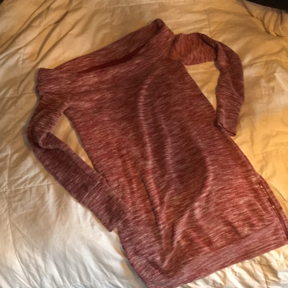 Just Fab of the shoulder sweater dress